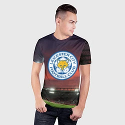 Футболка спортивная мужская FC Leicester City, цвет: 3D-принт — фото 2