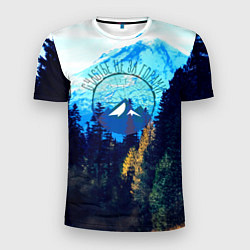 Футболка спортивная мужская Лес, цвет: 3D-принт