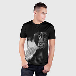 Футболка спортивная мужская Fencing is the art, цвет: 3D-принт — фото 2