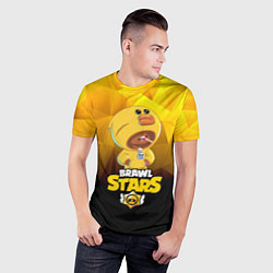 Футболка спортивная мужская BRAWL STARS SALLY LEON, цвет: 3D-принт — фото 2