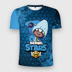 Мужская спорт-футболка Brawl Stars LEON SHARK