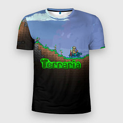 Мужская спорт-футболка Terraria game