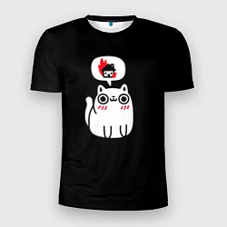 Мужская спорт-футболка Meme cat