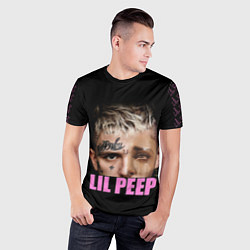 Футболка спортивная мужская Lil Peep, цвет: 3D-принт — фото 2