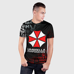 Футболка спортивная мужская RESIDENT EVIL UMBRELLA CORP, цвет: 3D-принт — фото 2