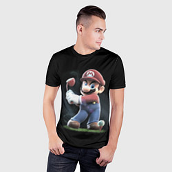 Футболка спортивная мужская Марио, цвет: 3D-принт — фото 2