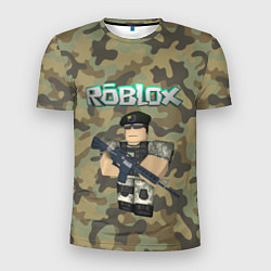 Футболка спортивная мужская Roblox 23 February Camouflage, цвет: 3D-принт