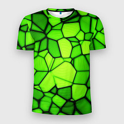 Мужская спорт-футболка Зеленая мозаика
