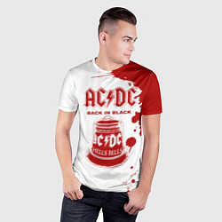 Футболка спортивная мужская ACDC Back in Black, цвет: 3D-принт — фото 2