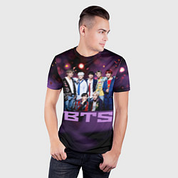 Футболка спортивная мужская BTS, цвет: 3D-принт — фото 2