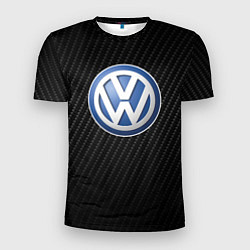 Футболка спортивная мужская Volkswagen Logo, цвет: 3D-принт