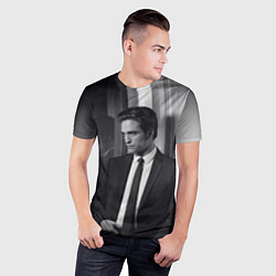 Футболка спортивная мужская Роберт Паттинсон, цвет: 3D-принт — фото 2