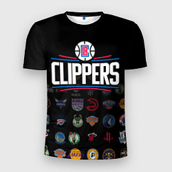 Футболка спортивная мужская Los Angeles Clippers 2, цвет: 3D-принт