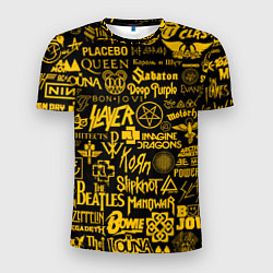 Мужская спорт-футболка ЛОГОТИПЫ РОК ГРУПП