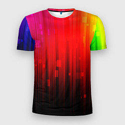 Футболка спортивная мужская АБСТРАКТНЫЕ КРАСКИ, цвет: 3D-принт