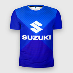 Футболка спортивная мужская SUZUKI, цвет: 3D-принт