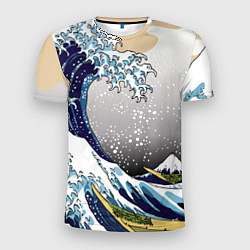 Футболка спортивная мужская The great wave off kanagawa, цвет: 3D-принт