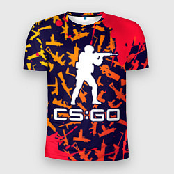 Футболка спортивная мужская CS GO КС ГО, цвет: 3D-принт