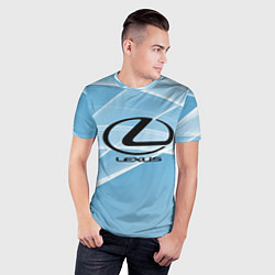 Футболка спортивная мужская Lexus, цвет: 3D-принт — фото 2