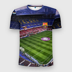 Футболка спортивная мужская FC BARCELONA, цвет: 3D-принт