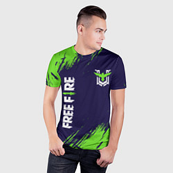 Футболка спортивная мужская FREE FIRE ФРИ ФАЕР, цвет: 3D-принт — фото 2