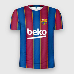 Футболка спортивная мужская FC Barcelona 2021, цвет: 3D-принт