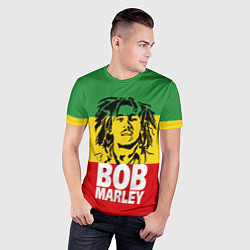 Футболка спортивная мужская Bob Marley, цвет: 3D-принт — фото 2