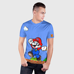 Футболка спортивная мужская Mario, цвет: 3D-принт — фото 2