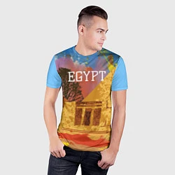 Футболка спортивная мужская Египет Пирамида Хеопса, цвет: 3D-принт — фото 2