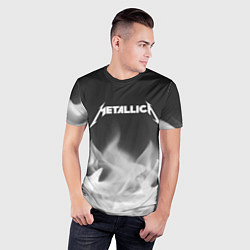 Футболка спортивная мужская METALLICA МЕТАЛЛИКА, цвет: 3D-принт — фото 2