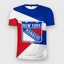Футболка спортивная мужская Нью-Йорк Рейнджерс, цвет: 3D-принт