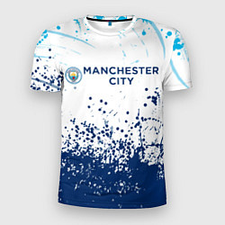 Футболка спортивная мужская Manchester City, цвет: 3D-принт