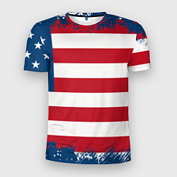 Мужская спорт-футболка Америка