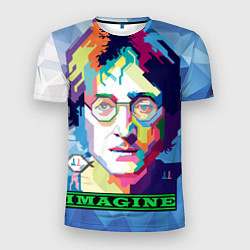 Футболка спортивная мужская Джон Леннон Imagine, цвет: 3D-принт