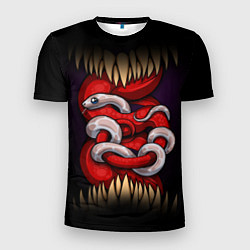 Мужская спорт-футболка Monster and snake