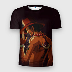 Мужская спорт-футболка One Piece Портгас Д Эйс