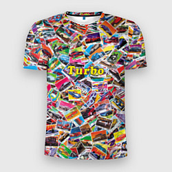 Мужская спорт-футболка Коллекция вкладышей Turbo