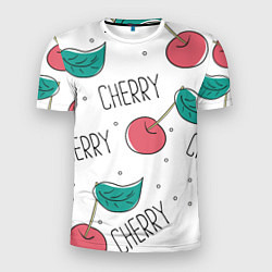 Мужская спорт-футболка Вишенки Cherry