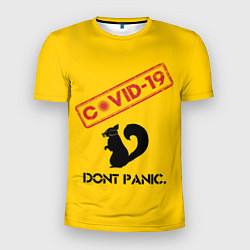 Мужская спорт-футболка Dont Panic covid-19