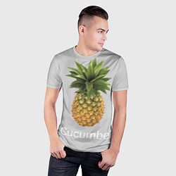 Футболка спортивная мужская Pineapple cucumber, цвет: 3D-принт — фото 2