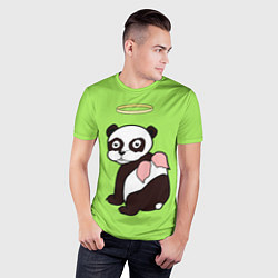 Футболка спортивная мужская Святая панда, цвет: 3D-принт — фото 2