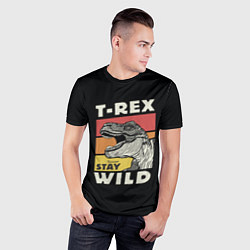 Футболка спортивная мужская T-rex Wild, цвет: 3D-принт — фото 2