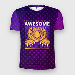 Мужская спорт-футболка Awesome Тигр lion like
