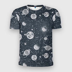 Мужская спорт-футболка Звезды, планеты и созвездия