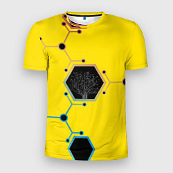 Футболка спортивная мужская Cyborg Q, цвет: 3D-принт