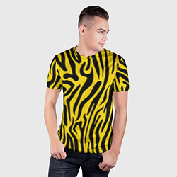 Футболка спортивная мужская Тигровые полоски, цвет: 3D-принт — фото 2