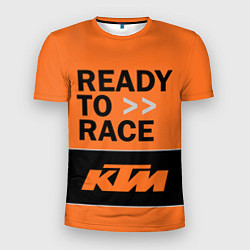Футболка спортивная мужская KTM READY TO RACE Z, цвет: 3D-принт