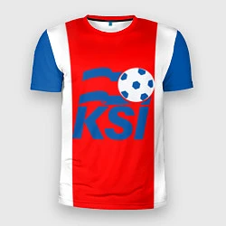 Футболка спортивная мужская Сборная Исландии, цвет: 3D-принт