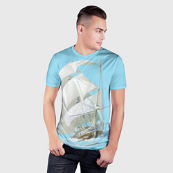Футболка спортивная мужская The white wanderer, цвет: 3D-принт — фото 2