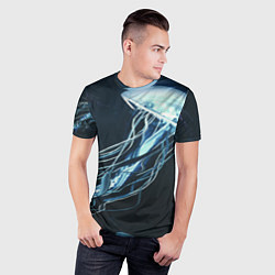 Футболка спортивная мужская Рисунок медуза, цвет: 3D-принт — фото 2